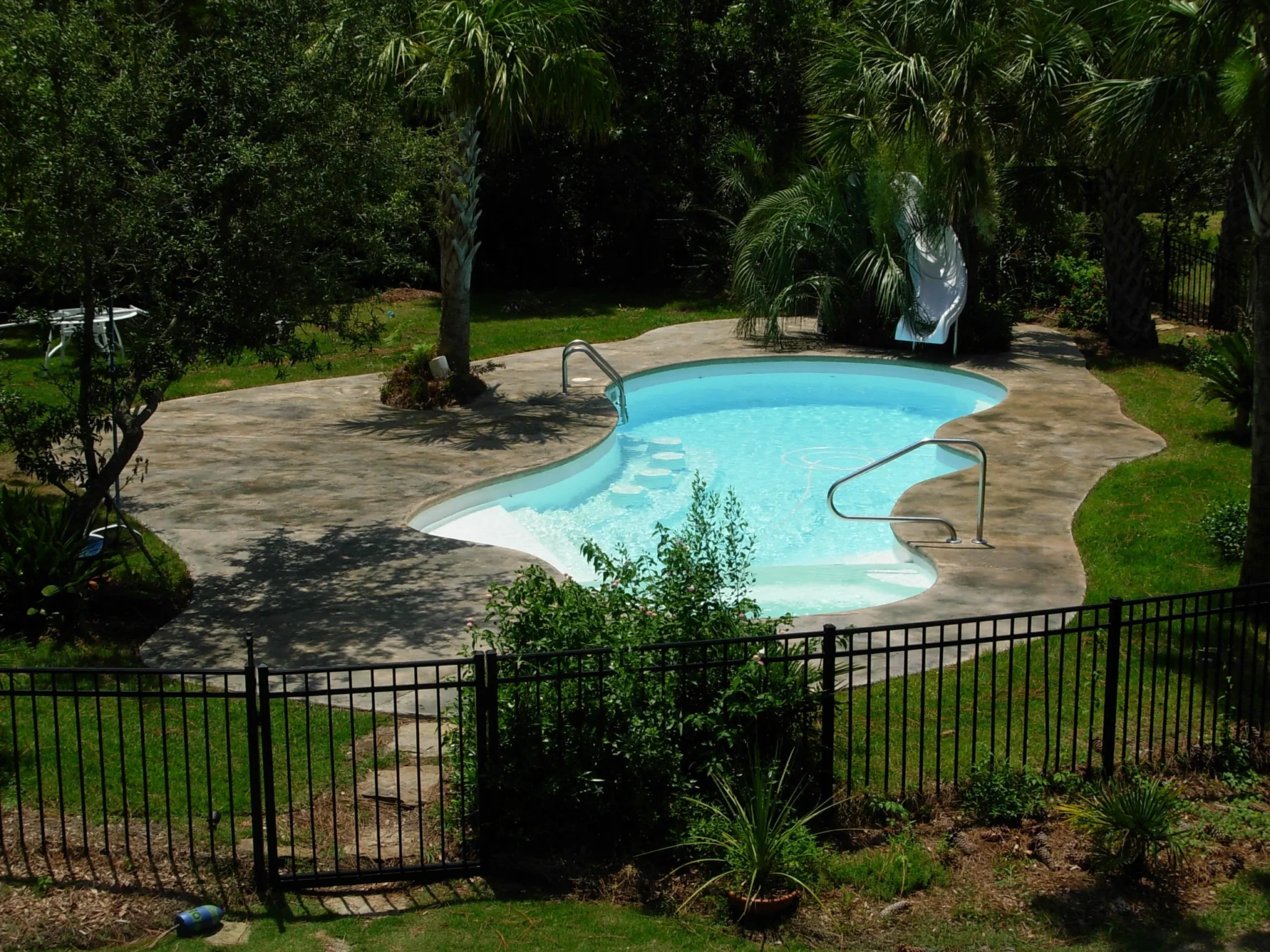 Custom Pools Tropical Backyard Oasis
